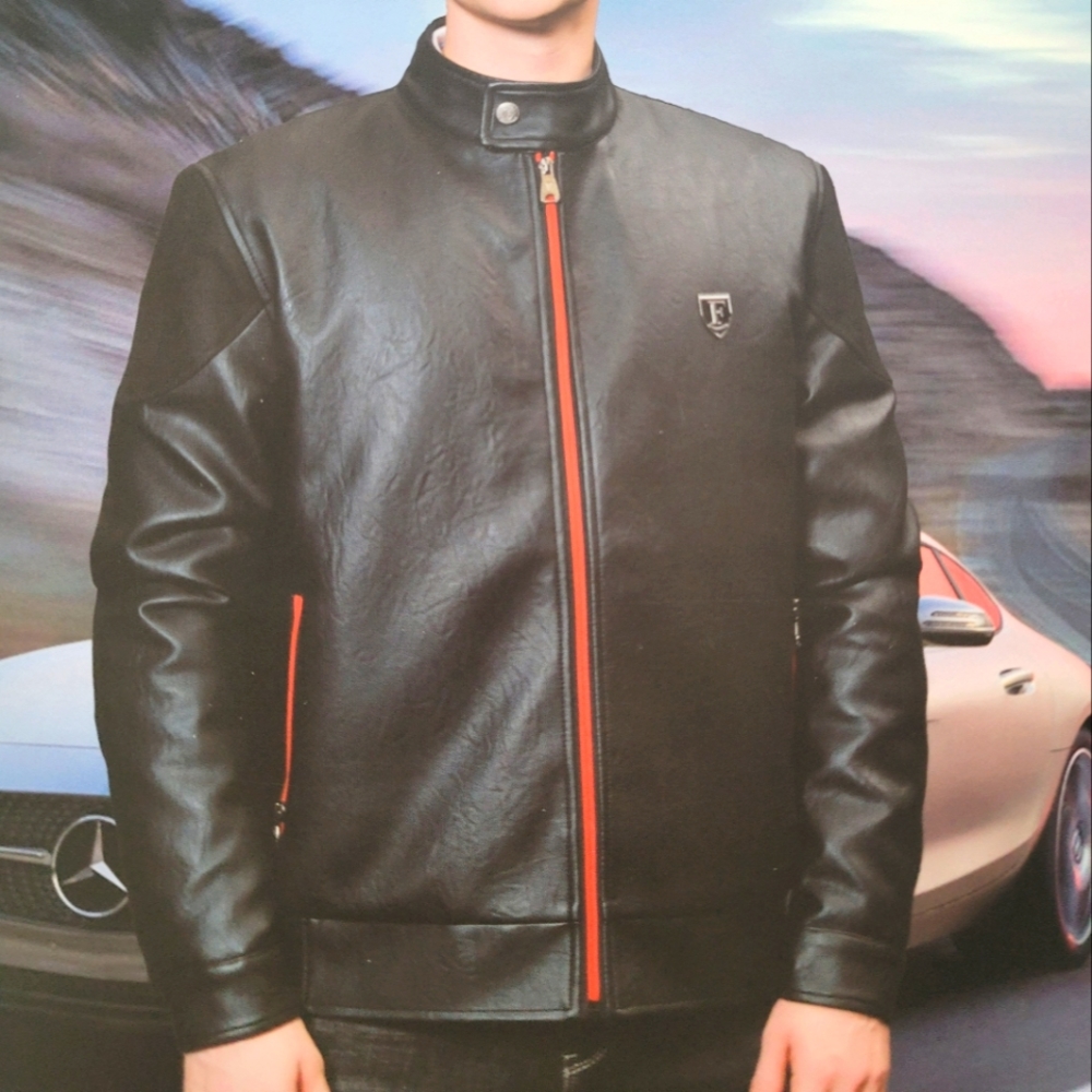 F Collection Leather Jacket